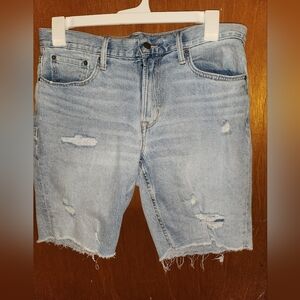 Mens Old Navy Slim Fit Built-In Flex Denim Shorts, Size 34 waist